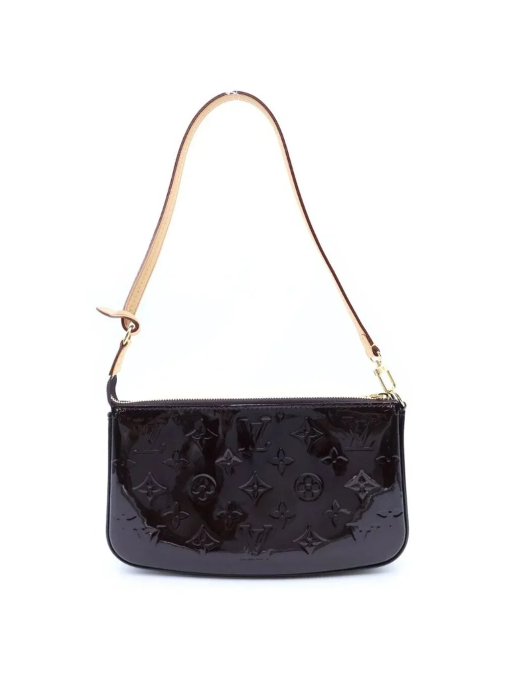 Louis Vuitton Pochette Accessoires Pouch Monogram Vernis Amarante